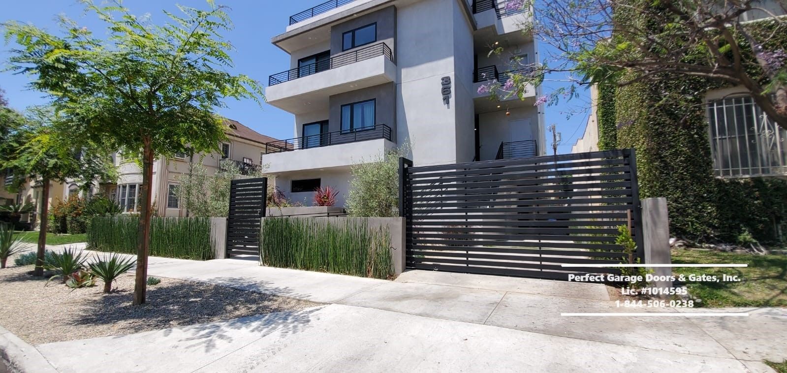 Custom Horizontal Iron Sliding Driveway Gate