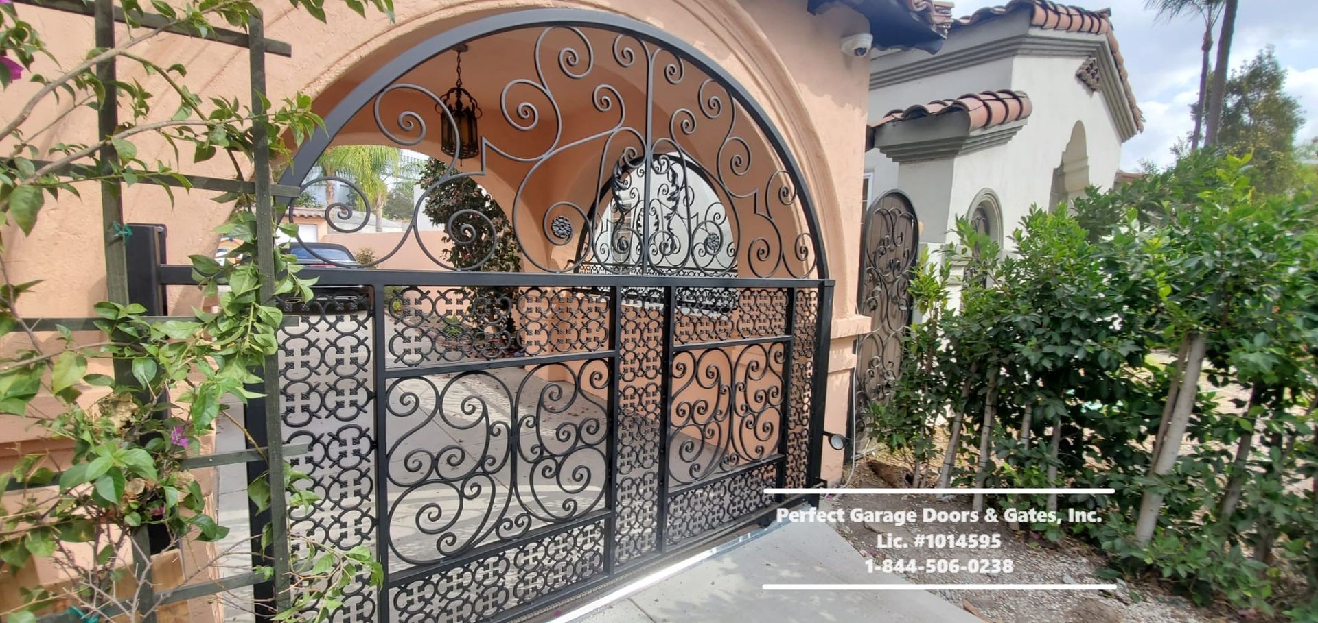 custom iron driveway gate