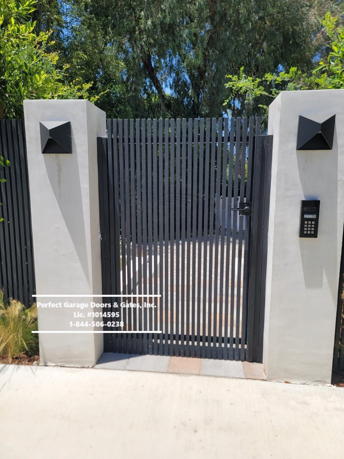 Custom Vertical Iron Pedestrian Gate