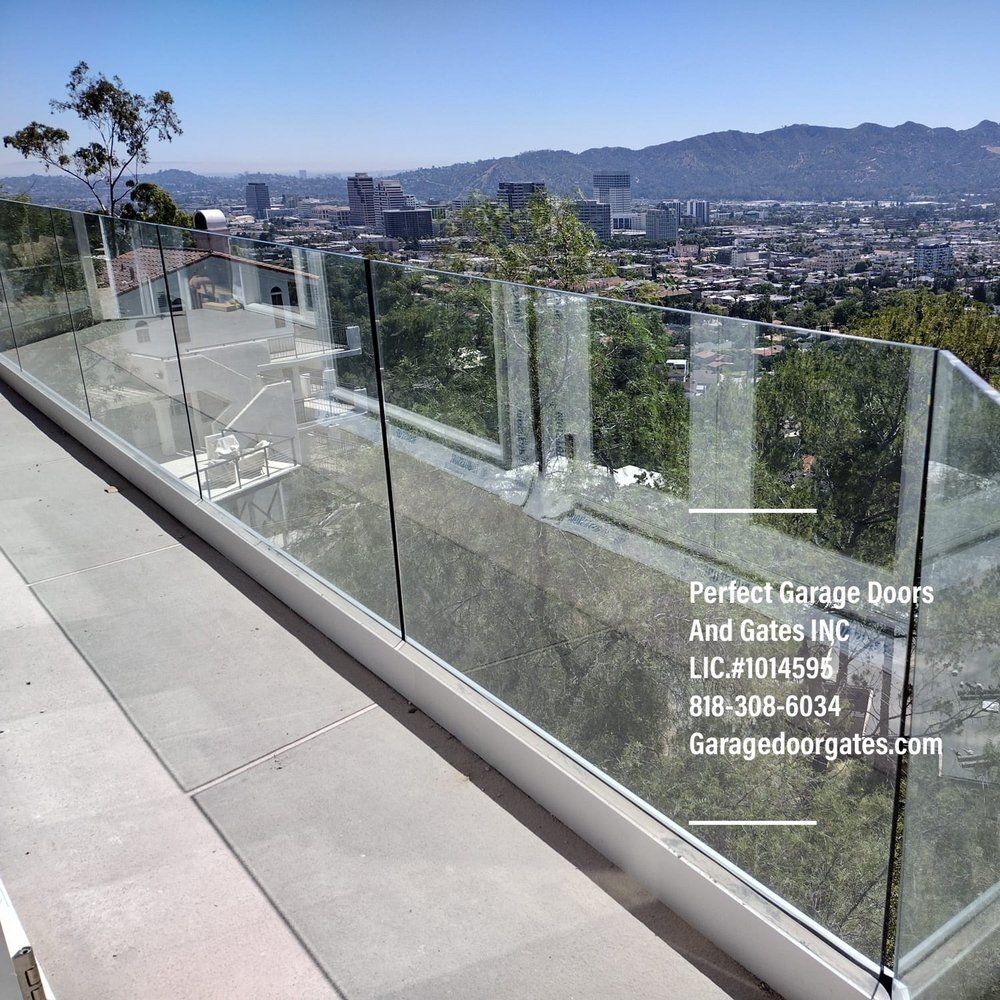 Custom Frameless Glass Deck Railing with Aluminum Channel