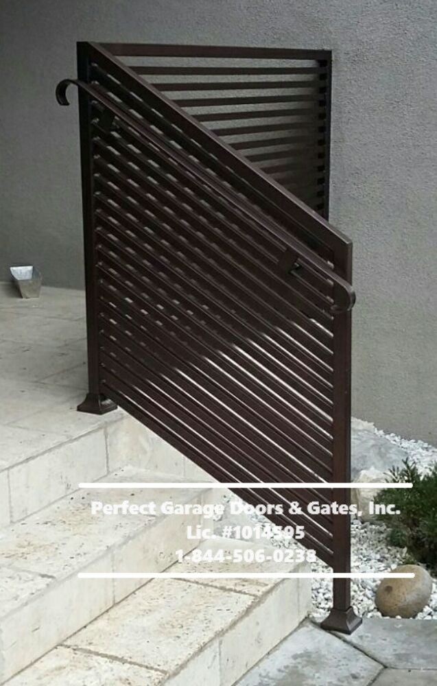 Custom Horizontal Iron Stair Railing