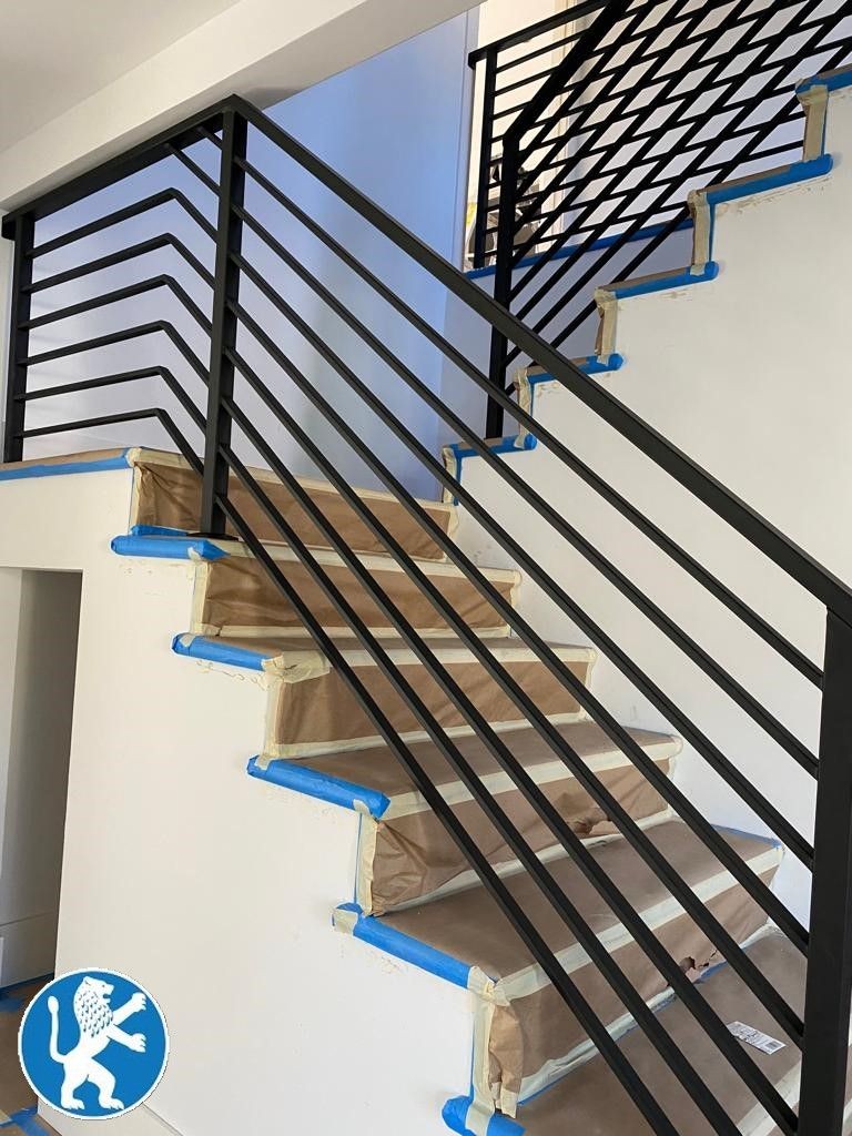 Custom Vertical Iron Stair Railing