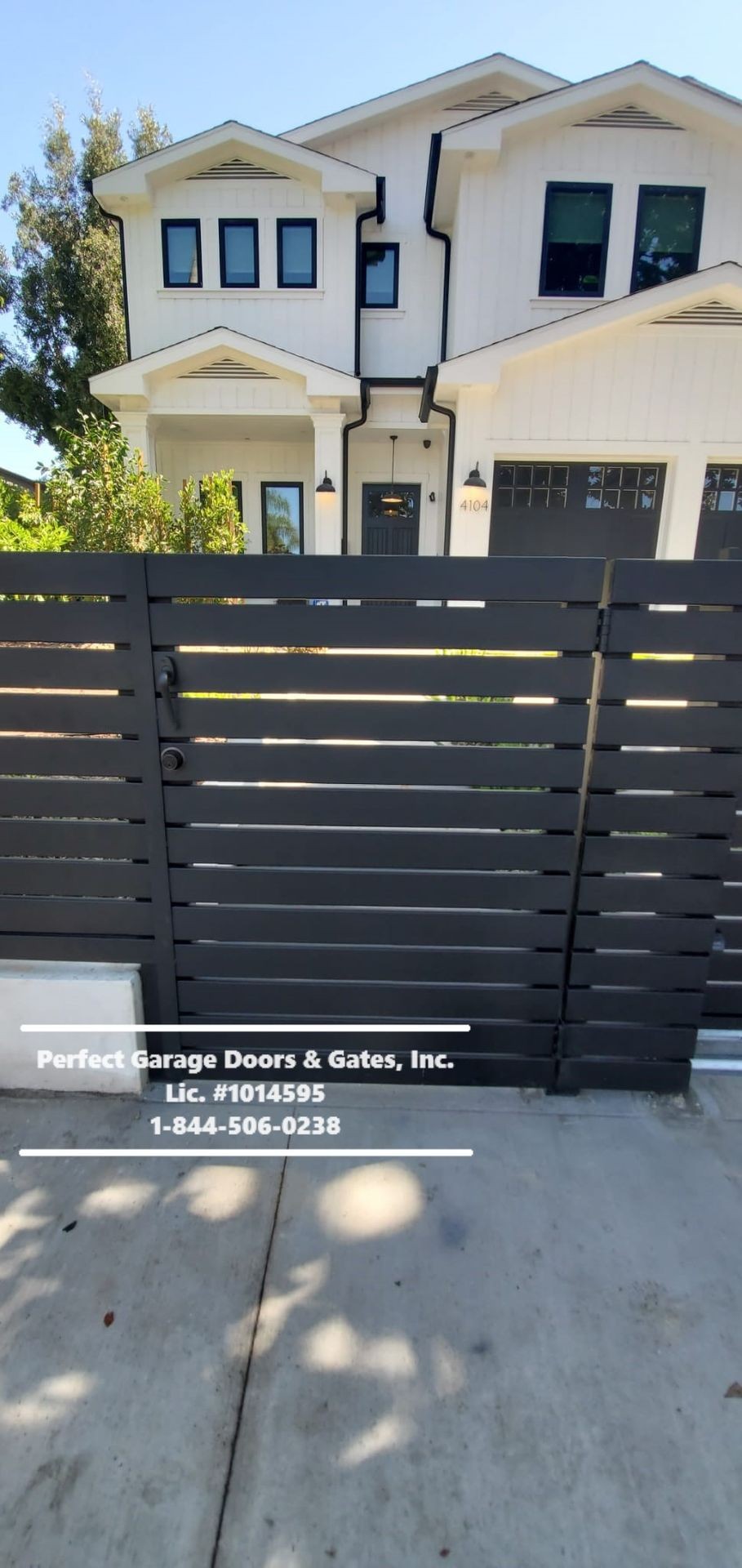 Custom Horizontal Flat Iron Pedestrian Gate