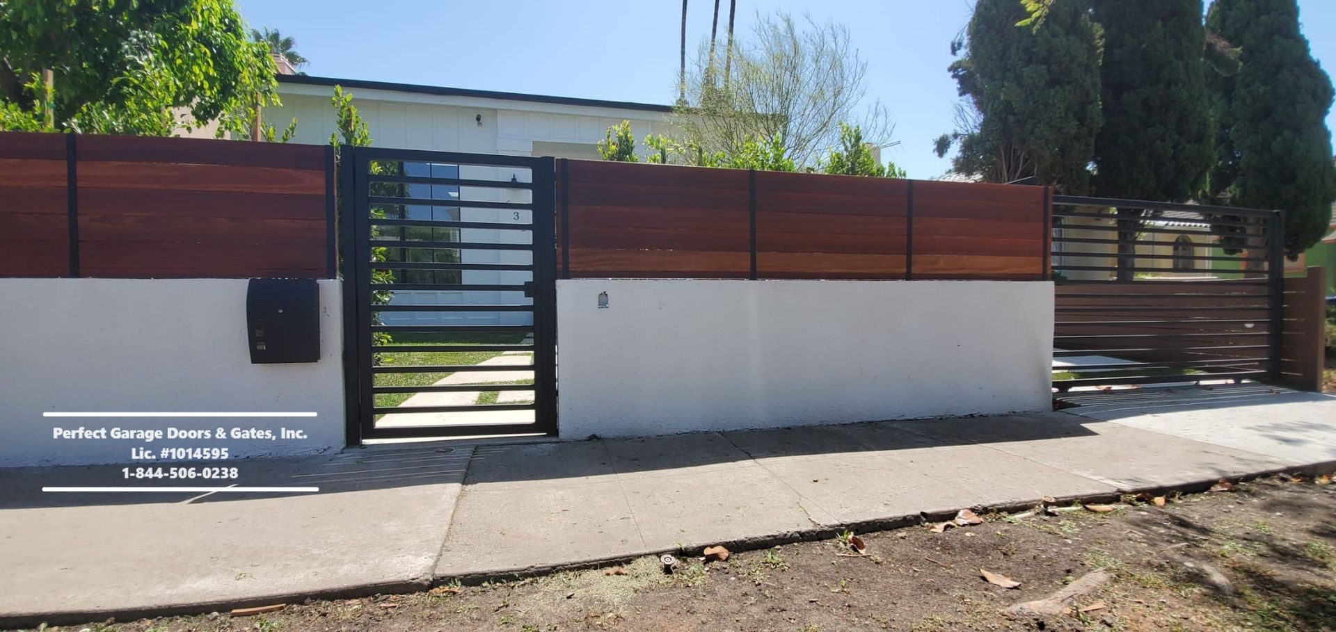 Custom Horizontal Iron Pedestrian Gate